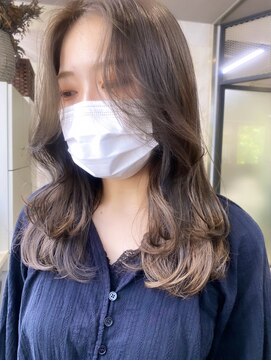 ボタン ハカタ(VOTAN hakata) 【YU_KA】顔まわりカット×チョコレートベージュ/福岡博多