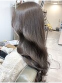 ブリーチなしでも透け感溢れるカラー!!赤味を消すマットグレー