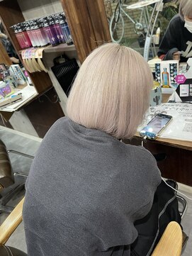 ラフ(LAFF) #黒髪#ボブルフ#ネビージュ#小顔#ワンレン