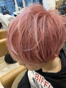 ヘアーサロン キー(Key) クリアピンク