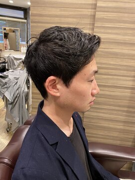 銀座マツナガ 神田店 20代30代好印象ビジネスマン◎爽やか耳だしカット