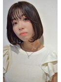 大人かわいいシンプルボブ