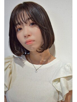 パッセージ ダブリュー 八幡山(hair make passage .w) 大人かわいいシンプルボブ