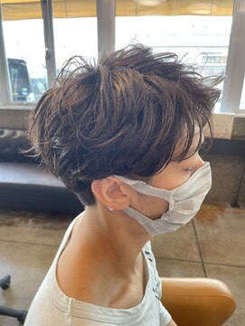 クレップスヘアーヒマワリ(CRE'PS HAIR HIMAWARI) men’s perm