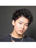 無造作ハネショートアップバング