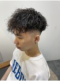 【フェード×ツイストパーマ】