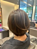 アイフィールアヴェダ 船堀店(i feel AVEDA)&nbsp;【中村】透け感エアリーボブ+ハイトーンミルクティー