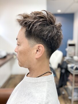 ジールヤマグチ 朝霧駅前店 【白髪ぼかし】メンズカット【マーブ/イルミナカラー/】