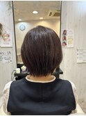 ブローもアイロンもなし収まるショート