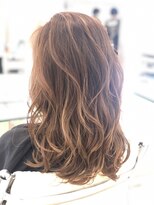 コワフェル ド エクセル 白楽店(la coiffure de excel)&nbsp;似合わせアプリコットオレンジイルミナカラー