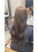 大人可愛いブリーチなしミルクティーベージュ【上野】