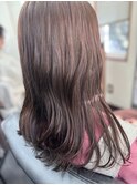 ゆるそと巻き　ピンクブラウン　バレンタインカラー30代40代50代