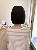 バイオレットカラー/ぱつっとボブ