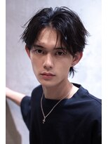 ハバナ 渋谷(HAVANA) フェザーパーマ/メンズショート/センターパート