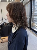 ビューナゴヤ 名駅(VIEW NAGOYA)&nbsp;前髪カタログ/イメチェンスタイル／ウェーブパーマ/こなれミディ