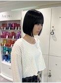 【OceanHair&Life田中愛梨】切りっぱなしボブ/黒髪ボブ