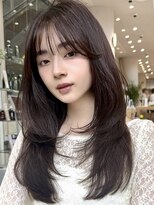 ミンクス 銀座店(MINX)&nbsp;【MINX 外山】ラフに動くロングレイヤー×赤み消し透明感カラー