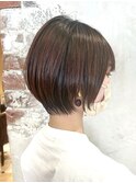 “岩田莉奈”地毛風縮毛矯正美髪髪質改善ショートボブ　新宿