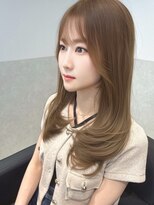 アールサロン 名駅(Rr SALON) ハニーベージュ×小顔レイヤーカット