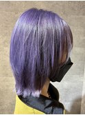 外はねのラベンダーカラー/ウルフスタイル【池袋東口/岸雄一】