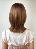 くびれミディアム外ハネ×シースルーバング大人可愛い◎p浦和