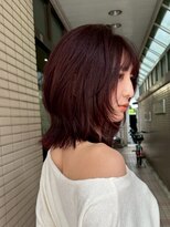 パーク(PAAQ)&nbsp;ボブ /くびれボブ /レイヤーボブ /レイヤー /ボルドーカラー