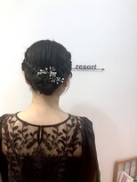 リゾートフォーヘアー 嵯峨店(ReSORT FOR HAIR)&nbsp;編み込みお団子