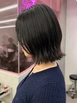 ロンドワン 三宮元町(Lond one)&nbsp;くびれボブ／フェイスレイヤー／ダークグレー/髪質改善