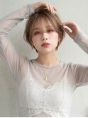 大人可愛い20代30代40代小顔ひし形ハンサムショート丸み
