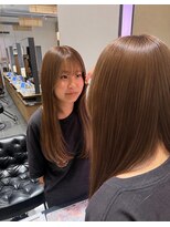 アース 新庄店(EARTH)&nbsp;ブリーチなしダブルカラーで出来る透明感ブラウン
