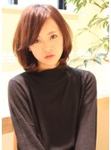 30代上品ミディ☆流し前髪【外苑前・青山・表参道】