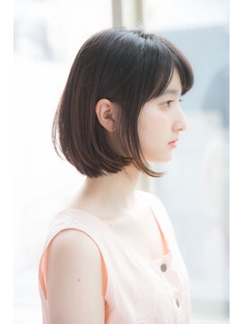 ガーデントウキョウ(GARDEN Tokyo) 大人モーブカラー小顔ワイドバングひし形ボブ【KOMAKI】