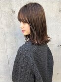 【Un ami】《増永剛大》 おしゃれで可愛い、肩はねミディ
