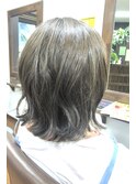 外ハネ、パーマ風