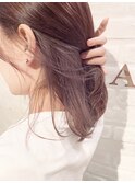 【FERIA北千里】インナーカラー×淡いピンクグレージュ
