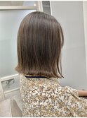 切りっぱなしボブスタイル