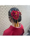 ☆着物ヘアアレンジ　アップスタイル☆/30代40代50代