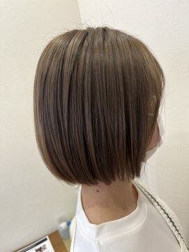 ヘアーメイク フェヌア(Hair Make fenua) ボブ×ベージュカラー