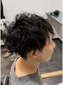 波巻きパーマ