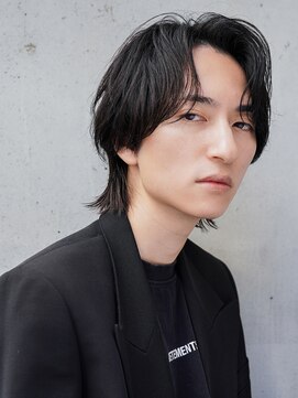 メンズヘアセンス 渋谷(MEN'S HAIR SENSE) センターパートウルフボブ