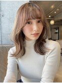 【ANDREY】顔まわりレイヤーセミロング