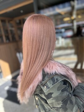 カフェアンドヘアサロン リバーブ(cafe&hair salon re:verb) ピンクミルクティーカラー☆