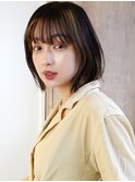 ナチュラルボブ×大人かわいい艶髪カラー