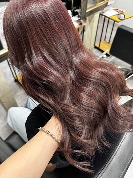 リア(riah) ケアブリーチ/透明ダブルカラー/ピンクラベンダーブラウン