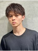 アップバングマッシュ刈り上げ