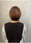 ナチュラルに決まる大人ショートレイヤーボブ×ケアカラー#2