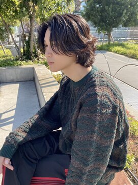 ユーフォリア 渋谷グランデ(Euphoria SHIBUYA GRANDE) ニュアンスパーマ センターパート ウルフ MOMO