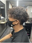 波巻きスパイラル 波巻きパーマ メンズカット 葛西メンズ 葛西