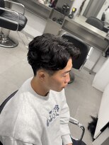 グルーマーズトウキョウ(GROOMER/S TOKYO)&nbsp;神保町スペインカールブルーブラックメンズスパイキーショート