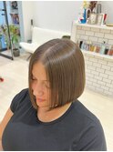 丸みがあるボブスタイル